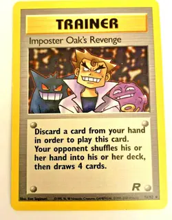 IMPOSTER OAK’S REVENGE - Team Rocket - 76/82 - Uncommon - Pokemon - NM - Image 1