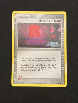 POKEMON TCG ROCKET'S HIDEOUT 87/109 REVERSE HOLO | NM | EX TEAM ROCKET | 2004 - Image 1