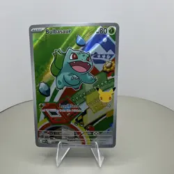 First Partner Illustration Bulbasaur Promo Full Art Holo 037 Pokemon TCG - Image 1