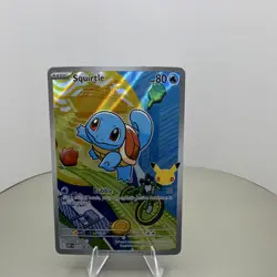 First Partner Illustration Squirtle Promo Full Art Holo 039 Pokemon TCG - Image 1