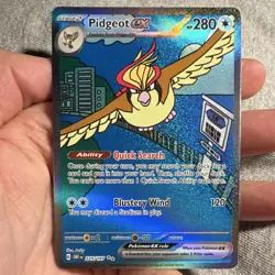 Pokemon Pidgeot ex 225/197 SV03 Obsidian Flames Special Illustration Rare Holo … - Image 1
