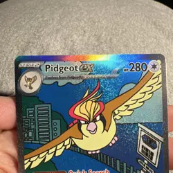 Pokemon Pidgeot ex 225/197 SV03 Obsidian Flames Special Illustration Rare Holo … - Image 2