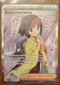 Erika's Invitation - Pokemon Scarlet & Violet 151 196/165 Full Art Ultra Rare - Image 1
