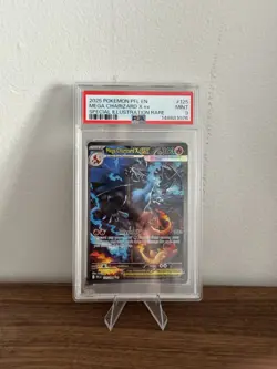 2025 POKEMON PFL EN-PHANTASMAL FLAMES #125 MEGA CHARIZARD X EX PSA 9 MINT - Image 1