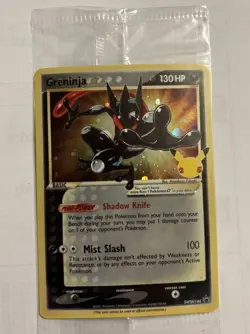 Pokemon Greninja Gold Star Holo Promo SWSH144 Celebrations Black Star Sealed - Image 1