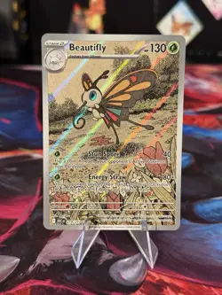 Pokemon TCG Beautifly Full Art Holo 219/217 ASC Grass Stage 2 English 2026 - Image 1