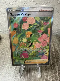 Gardenia's Vigor GG61/GG70 NM Pokemon TCG Crown Zenith Galarian Gallery FULL ART - Image 1