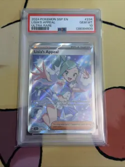 2024 POKEMON SSP EN-SURGING SPARKS LISIA'S APPEAL ULTRA RARE #234 PSA 10 - Image 1