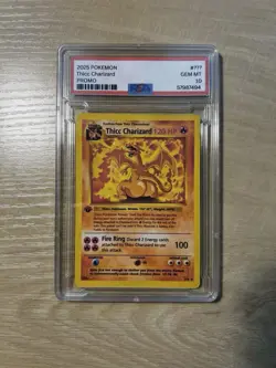 Pokemon TCG - Thicc Charizard Meme Card (Unofficial parody - NOT PSA Graded) - Image 1