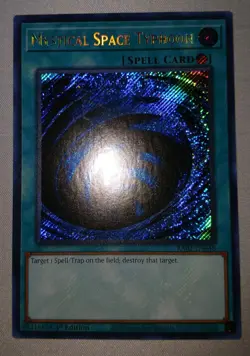 Yugioh Mystical Space Typhoon RA02-EN048 (Secret Rare) 1ST ED NM Secret - Image 1