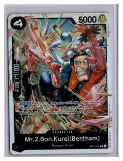 2026 One Piece OP14-091 Mr.2.Bon.Kurei(Bentham) Super Rare - Image 1