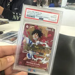 2022 ONE PIECE PROMOS SUPER PRE-RELEASE-WINNER #001 MONKEY D. LUFFY PSA 10 - Image 4