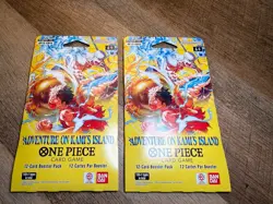 One Piece OP-15 Adventure on Kami’s Island 2 Booster Pack Lot Sealed - Image 2