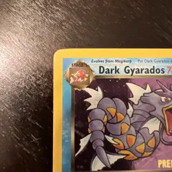 Dark Gyarados 8/82 Pre Release Team Rocket Holo Rare Pokemon Card - Image 2