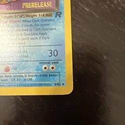 Dark Gyarados 8/82 Pre Release Team Rocket Holo Rare Pokemon Card - Image 5