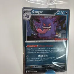 Pokemon Gengar Promo Holo Card GameStop Exclusive w/ DOUBLE SWIRL 🌀🌀 - Image 1