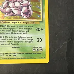 Nidoking 11/102 Holo Rare Base Set Pokemon Card Vintage WOTC Unlimited - Image 4