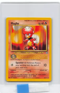 MAGBY 23/111 - Non-Holo Rare - Neo Genesis - VINTAGE WOTC Pokemon Card - NM - Image 1