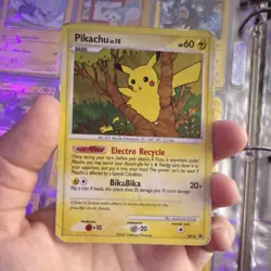 Pokemon Pikachu DP16 Diamond & Pearl Black Star Promo Holo Basic 2007 Card - Image 1