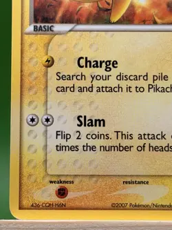 Pikachu 57/108 EX Power Keepers Pokemon TCG Card NM - Image 5