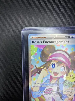 Pokemon Rosa's Encouragement Full Art Trainer-Supporter POR 123/088 Holo Card - Image 2