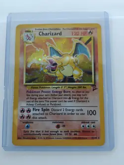 Charizard 4/130 Holo Rare Card Pokemon TCG Base Set 2 - Image 3