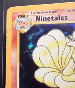 Ninetales Holo Rare Base Set 12/102 1999 Vintage Pokemon Card, Unlimited - Image 2
