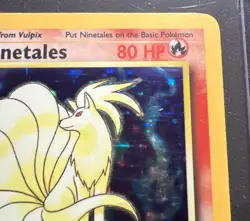 Ninetales Holo Rare Base Set 12/102 1999 Vintage Pokemon Card, Unlimited - Image 3