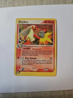 Pokemon Blaziken 3/109 Ruby and Sapphire Holo Card - Image 1