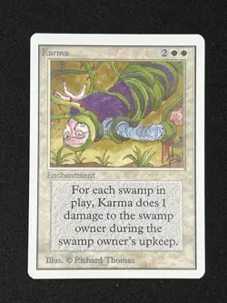 MTG KARMA Unlimited Edition Regular MT Uncommon Magic The Gathering - Image 1