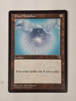 Magic The Gathering Tempest Pearl Medallion #300 LP/NM BB - Image 1
