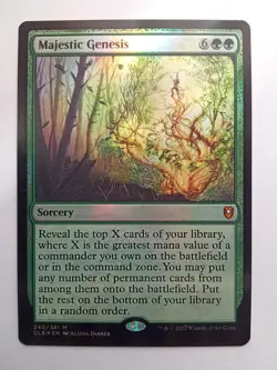 FOIL Majestic Genesis 240 Commander Legends Battle for Baldur's Gate MTG - Image 1