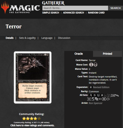 1994 MTG Magic the Gathering Revised Terror Vintage WOTC PSA 9 Mint POP 8 - Image 4