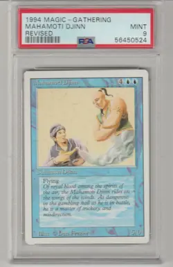 MTG Revised Edition 1994 Mahamoti Djinn PSA 9 Mint Magic The Gathering Rare WOTC - Image 1