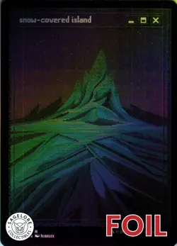 Snow-Covered Island - Foil Etched - Secret Lair Pixel - 326 NM - Image 1