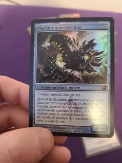 1x Wurmcoil Engine French Foil Mtg Scars of Mirrodin LP (Tokens included) - Image 3