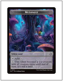 1x Mutavault Token, Lorwyn Eclipsed, Magic, MTG NM - Image 1