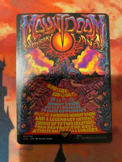 MTG Lord of the Rings Mount Doom Borderless Poster - Image 1