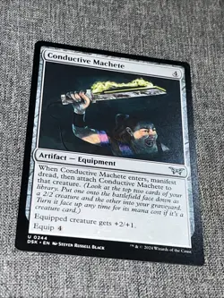 Conductive Machete [Duskmourn: House of Horror] Magic MTG NM - Image 1
