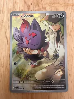Pokemon Card TCG - N's Zorua SVP 189 Promo Journey Together ETB Promo - Image 1