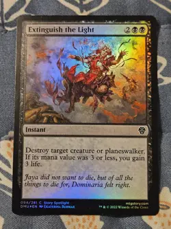 Extinguish the Light FOIL DMU MTG 94/281 Dominaria FOIL MTG Magic - Image 2