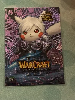 Warcraft (Pikachu) #E29 - Pink Holo Box Hit Electric Pikachu Cosplay - Pokemon - Image 1