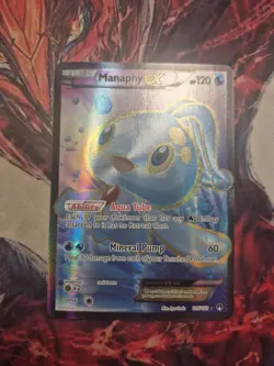Manaphy EX 116/122 Full Art Ultra Rare Pokemon XY BreakPoint - NM/LP - Image 1