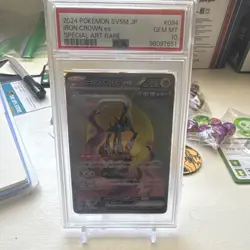 Pokemon Iron Crown ex 094/071 SV5M Cyber Judge Special Art Rare Holo PSA 10 - Image 1