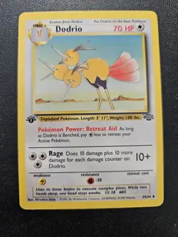 Pokemon 1st Edition Jungle Dodrio 34/64 NEAR MINT - Image 1