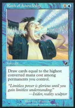Rush of Knowledge - Light Play MTG Scourge - Image 1