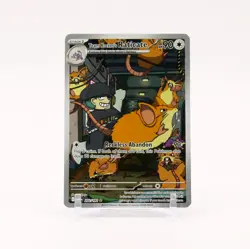 Team Rocket's Raticate 202/182 Destined Rivals Illustration Rare Pokemon NM/MINT - Image 1