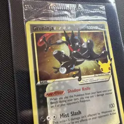 Pokemon TCG Greninja Gold Star SWSH144 - Celebrations Black Star Promo - Sealed - Image 2