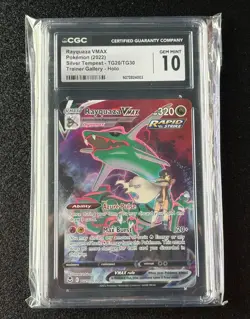 2022 Pokemon Rayquaza Silver Tempest #TG20 CGC 10 - Image 1
