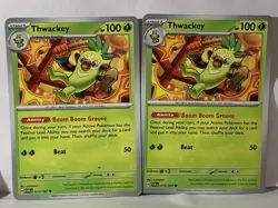 Thwackey 015/167 Twilight Masquerade Pokemon TCG 2x Playset - Image 1